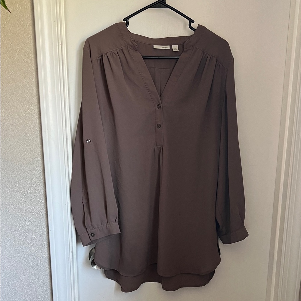 Women’s Halogen Blouse - Size L - Taupe
